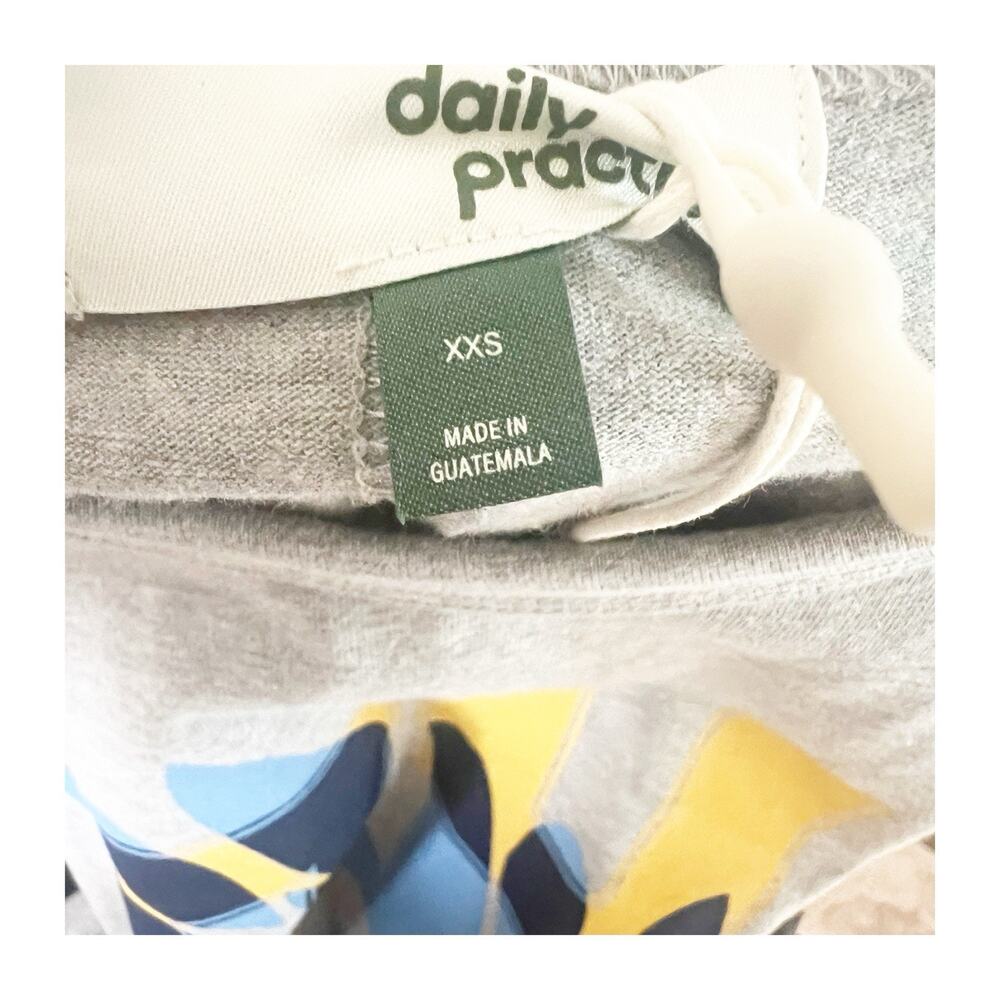 Anthropologie Daily Practice T-Shirt Sport Number Mini Dress XXS NWT Gray - Picture 11 of 14